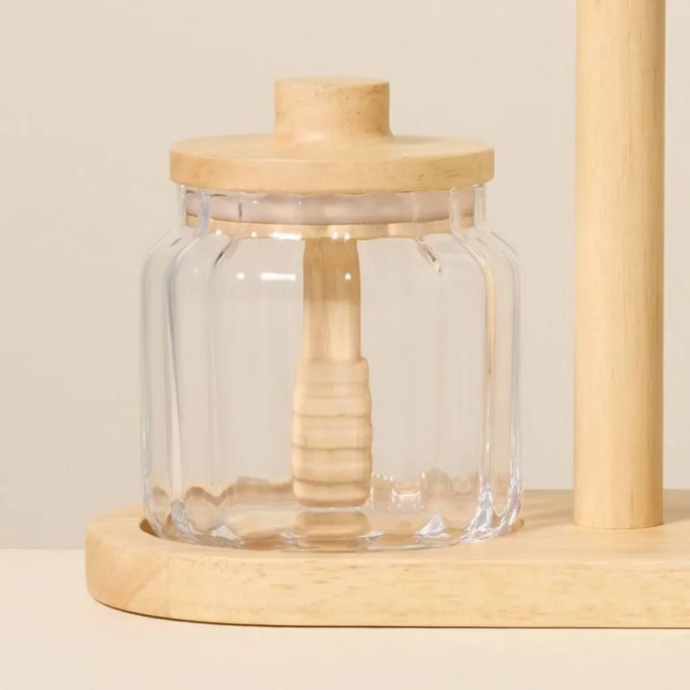 Glass Honey and Jam Serve Containers and Caddy - Hearth & Hand with Magnolia
